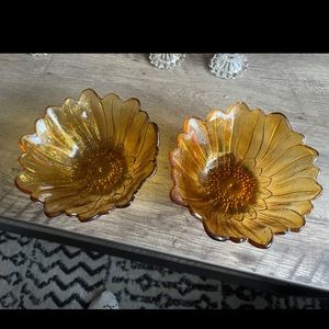 Carnival glass bowls